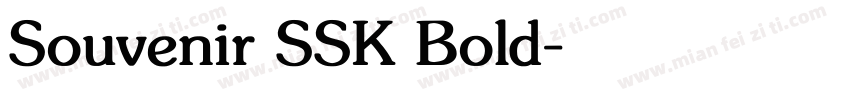 Souvenir SSK Bold字体转换